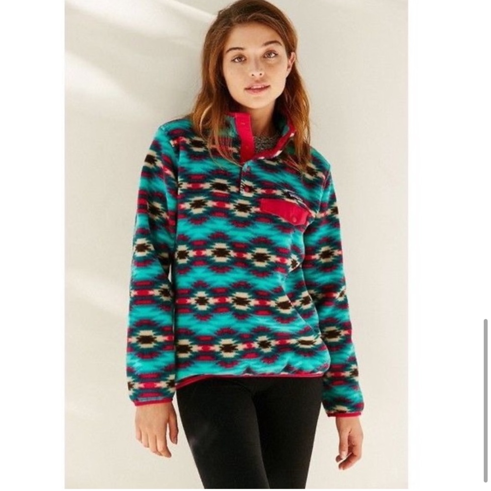 Patagonia Synchilla Boho Aztec Sweater RARE VTG - Picture 12 of 16